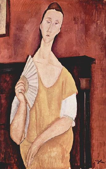 Woman with a Fan, Amedeo Modigliani